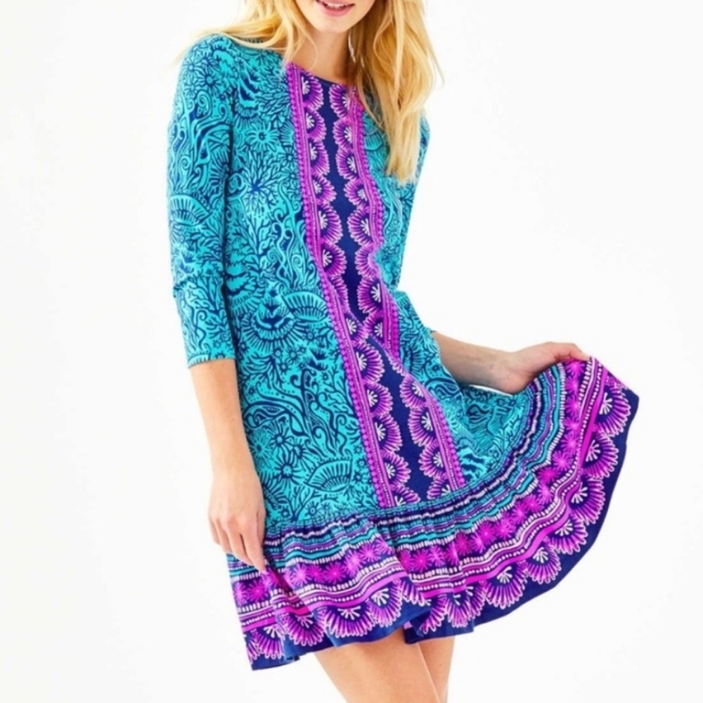 Lilly Pulitzer Ophelia Dress Ocean Motion